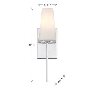One Light Wall Sconce in Chrome