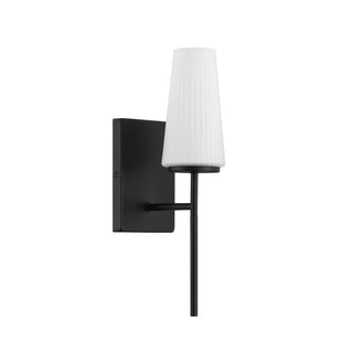 One Light Wall Sconce in Matte Black