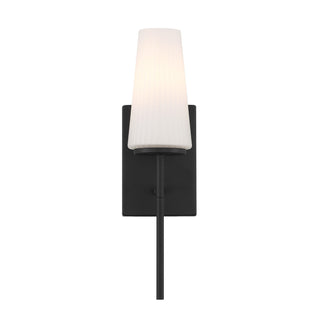 One Light Wall Sconce in Matte Black