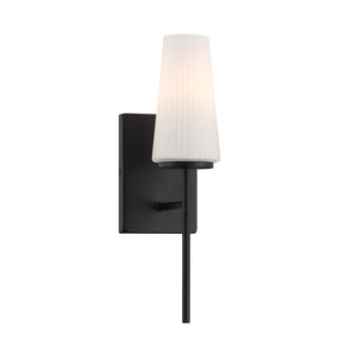 One Light Wall Sconce in Matte Black
