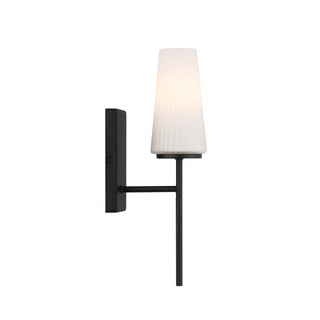 One Light Wall Sconce in Matte Black
