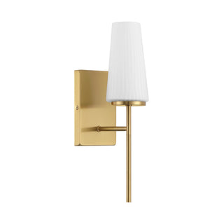 One Light Wall Sconce in Natural Brass