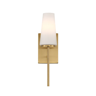 One Light Wall Sconce in Natural Brass