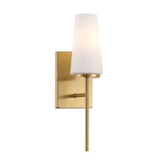 One Light Wall Sconce in Natural Brass