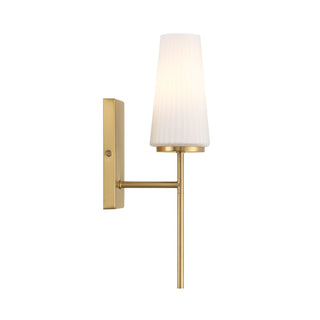 One Light Wall Sconce in Natural Brass