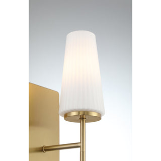 One Light Wall Sconce in Natural Brass