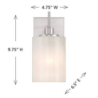 One Light Wall Sconce in Brushed Nickel