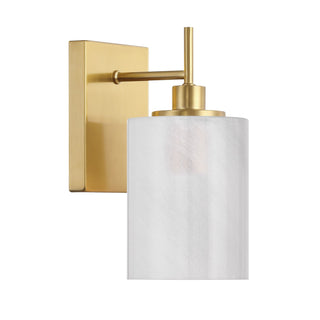 One Light Wall Sconce in Natural Brass