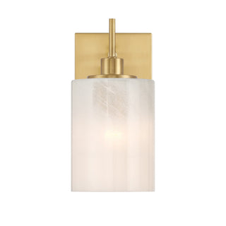 One Light Wall Sconce in Natural Brass