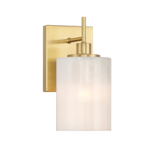 One Light Wall Sconce in Natural Brass