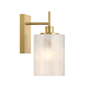 One Light Wall Sconce in Natural Brass
