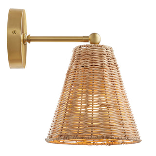 One Light Wall Sconce in Natural Brass