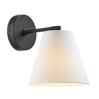 One Light Wall Sconce in Matte Black