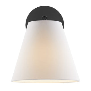 One Light Wall Sconce in Matte Black