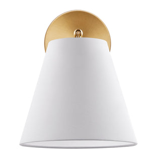 One Light Wall Sconce in Natural Brass