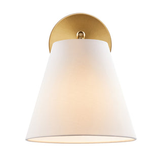 One Light Wall Sconce in Natural Brass