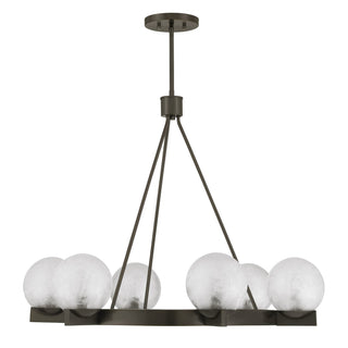 Darien Six Light Chandelier in Mediterranean Bronze