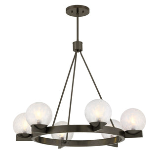 Darien Six Light Chandelier in Mediterranean Bronze