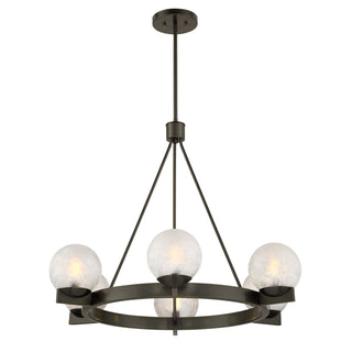 Darien Six Light Chandelier in Mediterranean Bronze