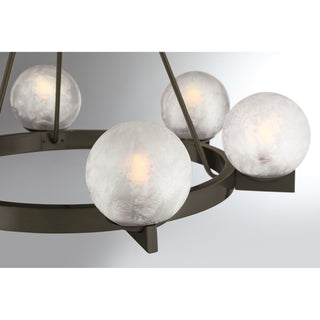 Darien Six Light Chandelier in Mediterranean Bronze