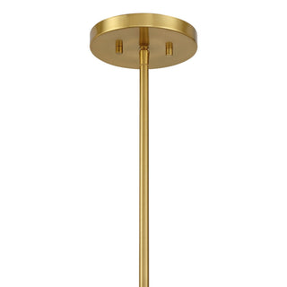 Darien Six Light Chandelier in Warm Brass