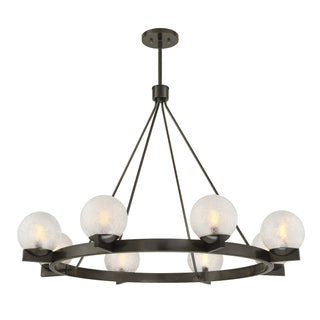 Darien Eight Light Chandelier in Mediterranean Bronze
