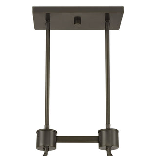 Darien Eight Light Linear Chandelier in Mediterranean Bronze