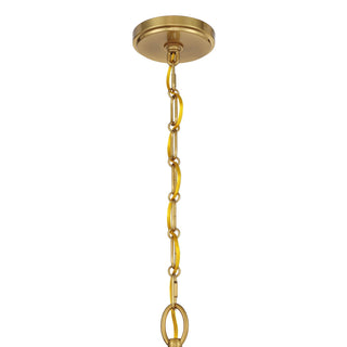 Champlain Five Light Chandelier in Warm Brass