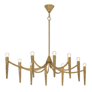 Belleza Ten Light Linear Chandelier in Spumante