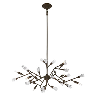 Malinda Six Light Chandelier in Bark