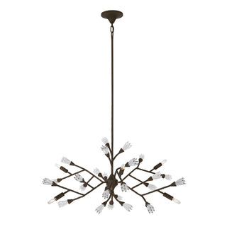 Malinda Six Light Chandelier in Bark