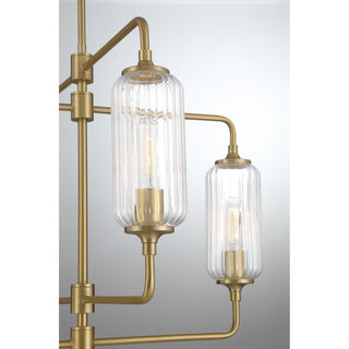 Holton Four Light Chandelier in Warm Brass