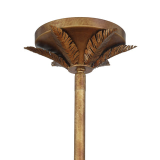 Palmera Ten Light Chandelier in Gold Vein