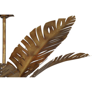 Palmera Ten Light Chandelier in Gold Vein