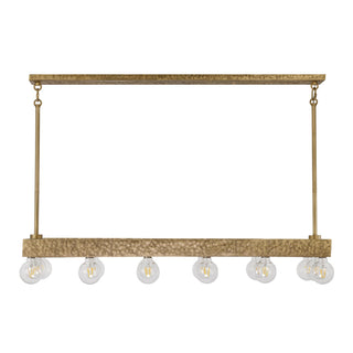 Etereo 14 Light Linear Chandelier in Spumante