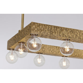 Etereo 14 Light Linear Chandelier in Spumante