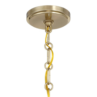 Irina Four Light Chandelier in Noble Brass