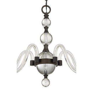 Aragon Five Light Chandelier in Mediterranean Bronze