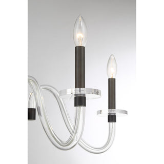 Aragon Eight Light Chandelier in Mediterranean Bronze