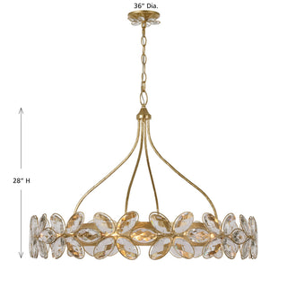 Marbella 14 Light Chandelier in Gold Shimmer
