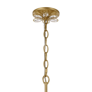 Marbella Six Light Chandelier in Gold Shimmer