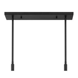 Balfour Eight Light Linear Chandelier in Matte Black