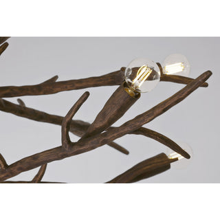 Palisades 12 Light Chandelier in Bark