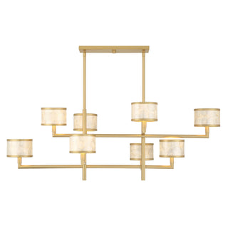 Mariquita Eight Light Chandelier in Spun Gold