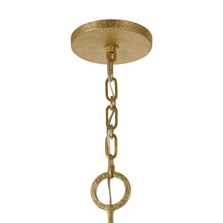 Noah Eight Light Chandelier in Gold Armory