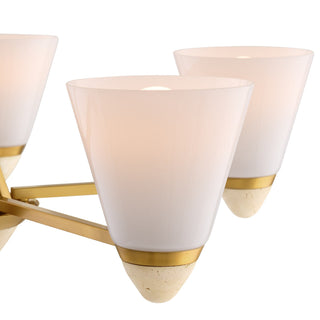 Kohlman Five Light Chandelier in Warm Brass