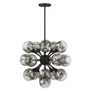 Matisse 16 Light Chandelier in Matte Black