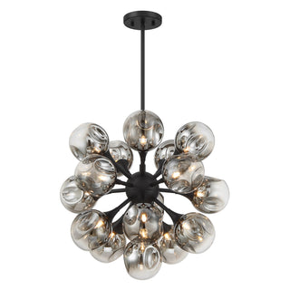 Matisse 16 Light Chandelier in Matte Black
