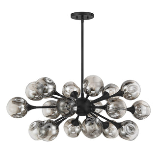 Matisse 18 Light Chandelier in Matte Black