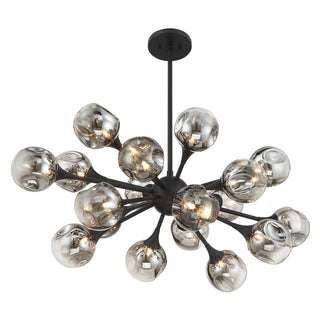 Matisse 18 Light Chandelier in Matte Black